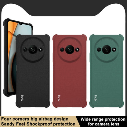 For Xiaomi Redmi A3 4G imak Shockproof Airbag TPU Phone Case(Matte Green) - Xiaomi Cases by imak | Online Shopping UK | buy2fix