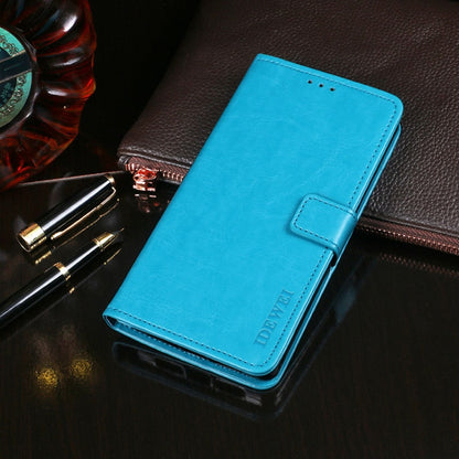 For Motorola Moto G84 5G idewei Crazy Horse Texture Leather Phone Case(Sky Blue) - Motorola Cases by idewei | Online Shopping UK | buy2fix