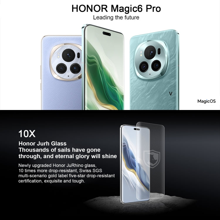 Honor Magic6 Pro, 12GB+256GB,  6.8 inch Magic OS 8.0 Snapdragon 8 Gen 3 Octa Core up to 3.3GHz, Network: 5G, OTG, NFC, Support Google Play(Green) - Honor by Huawei | Online Shopping UK | buy2fix