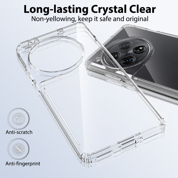 For OnePlus 12 Scratchproof Acrylic TPU Phone Case(Transparent) - OnePlus Cases by buy2fix | Online Shopping UK | buy2fix