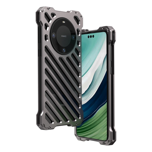 For Huawei Mate 60 R-JUST Breathable Armor Phone Case(Space Grey) - Huawei Cases by R-JUST | Online Shopping UK | buy2fix