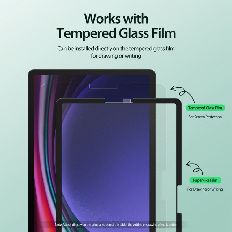 For Samsung Galaxy Tab S9 DUX DUCIS Naad Series Removable Paper-like Screen Protector - Tab S9 Tempered Glass by DUX DUCIS | Online Shopping UK | buy2fix