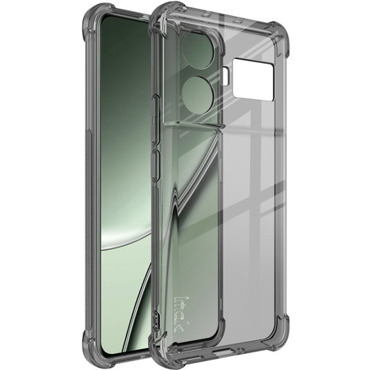 For Realme GT5 5G imak Shockproof Airbag TPU Phone Case(Transparent Black) - Realme Cases by imak | Online Shopping UK | buy2fix