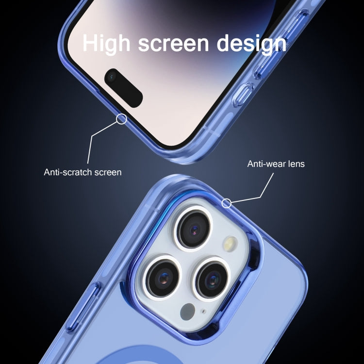 For iPhone 13 Pro Electroplated IMD Magsafe PC Hybrid TPU Phone Case(Blue) - iPhone 13 Pro Cases by buy2fix | Online Shopping UK | buy2fix