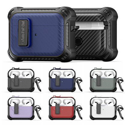 For AirPods Pro 2 DUX DUCIS PECI Series Earbuds Box Protective Case(Purple) - For AirPods Pro 2 by DUX DUCIS | Online Shopping UK | buy2fix