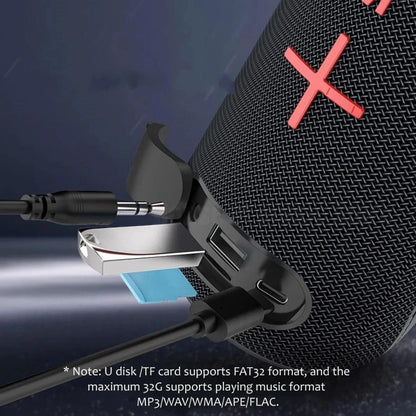 T&G TG-384 Mini Portable Bluetooth Speaker Support TF / U-disk / RGB Light(Cyan) - Desktop Speaker by T&G | Online Shopping UK | buy2fix