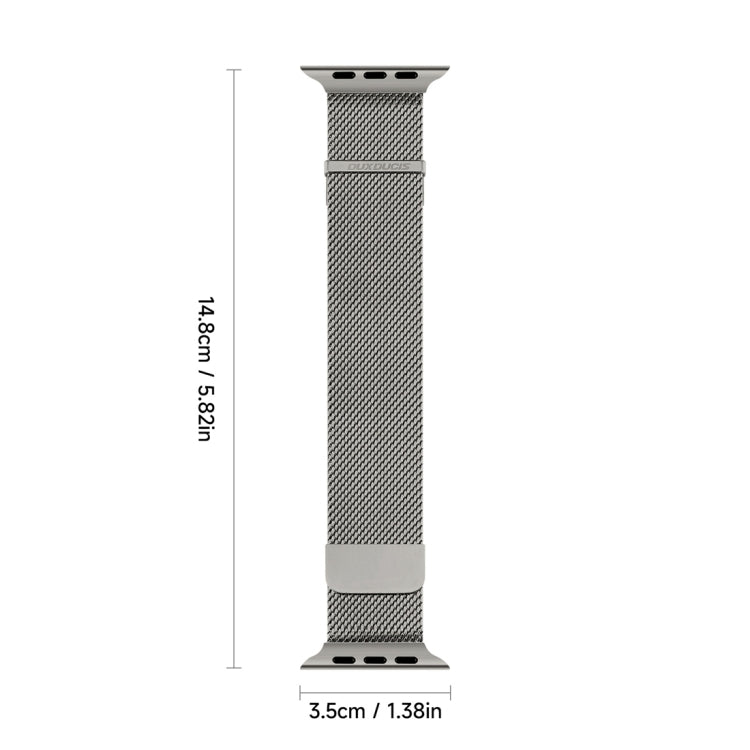 For Apple Watch SE 2022 40mm DUX DUCIS Milanese Pro Series Stainless Steel Watch Band(Graphite) - Watch Bands by DUX DUCIS | Online Shopping UK | buy2fix