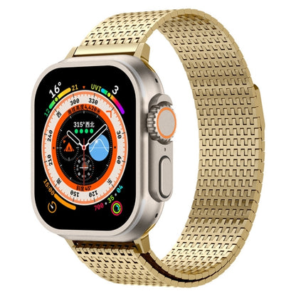 For Apple Watch Series 5 40mm Milanese Loop Magnetic Clasp Stainless Steel Watch Band(Gold) - Watch Bands by buy2fix | Online Shopping UK | buy2fix