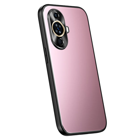 For Huawei nova 11 R-JUST RJ-61 Electroplating Frosted TPU + PC Phone Case(Pink) - Huawei Cases by R-JUST | Online Shopping UK | buy2fix