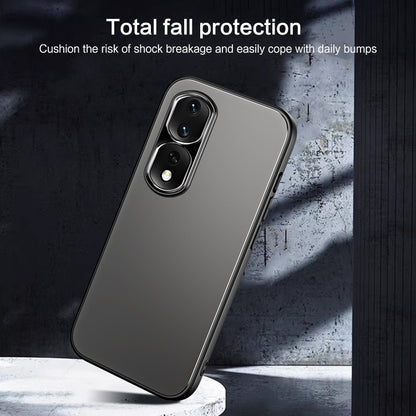 For Honor 80 Pro R-JUST RJ-61 Electroplating Frosted TPU + PC Phone Case(Silver) - Honor Cases by R-JUST | Online Shopping UK | buy2fix