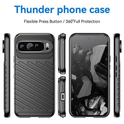 For Google Pixel 9 Pro 5G Thunderbolt Shockproof TPU Phone Case(Black) - Google Cases by buy2fix | Online Shopping UK | buy2fix