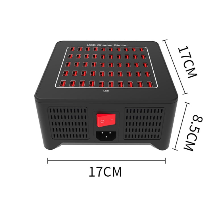 YFY-A77 250W 50 Ports USB Smart Charging Station(EU Plug) - Multifunction Charger by buy2fix | Online Shopping UK | buy2fix