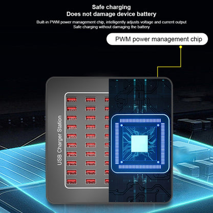 YFY-A77 250W 50 Ports USB Smart Charging Station(EU Plug) - Multifunction Charger by buy2fix | Online Shopping UK | buy2fix