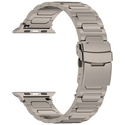 For Apple Watch Ultra 2 49mm I-Shaped Titanium Metal Watch Band(Titanium) - Watch Bands by buy2fix | Online Shopping UK | buy2fix