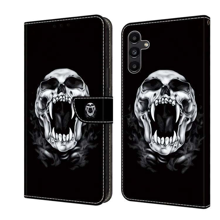 For Samsung Galaxy S23+ 5G Crystal Painted Leather Phone case(Skull) - Galaxy S23+ 5G Cases by buy2fix | Online Shopping UK | buy2fix