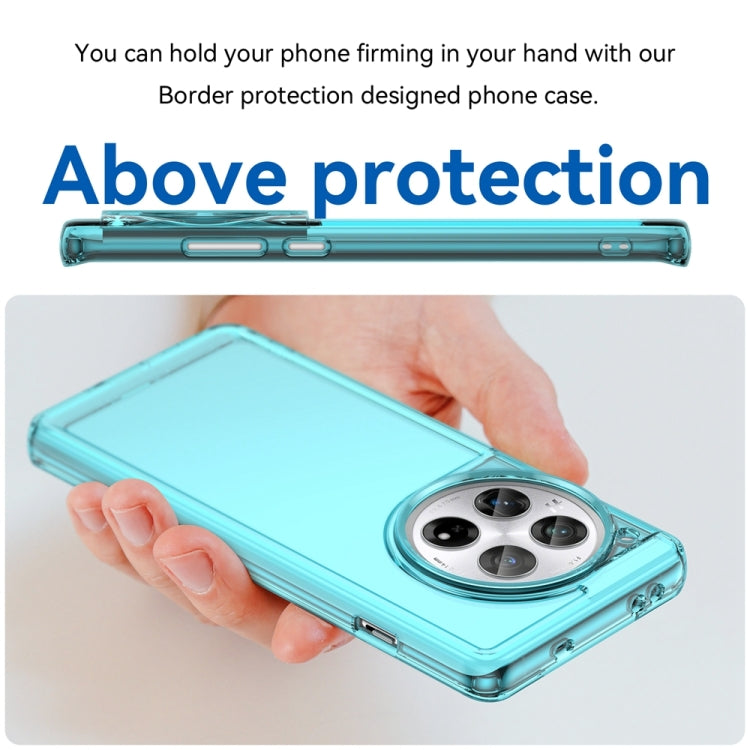 For OnePlus 12 Candy Series TPU Phone Case(Transparent Blue) - OnePlus Cases by buy2fix | Online Shopping UK | buy2fix