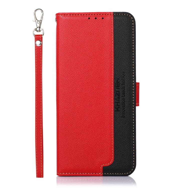 For Google Pixel 9 Pro KHAZNEH Litchi Texture Leather RFID Phone Case(Red) - Google Cases by buy2fix | Online Shopping UK | buy2fix