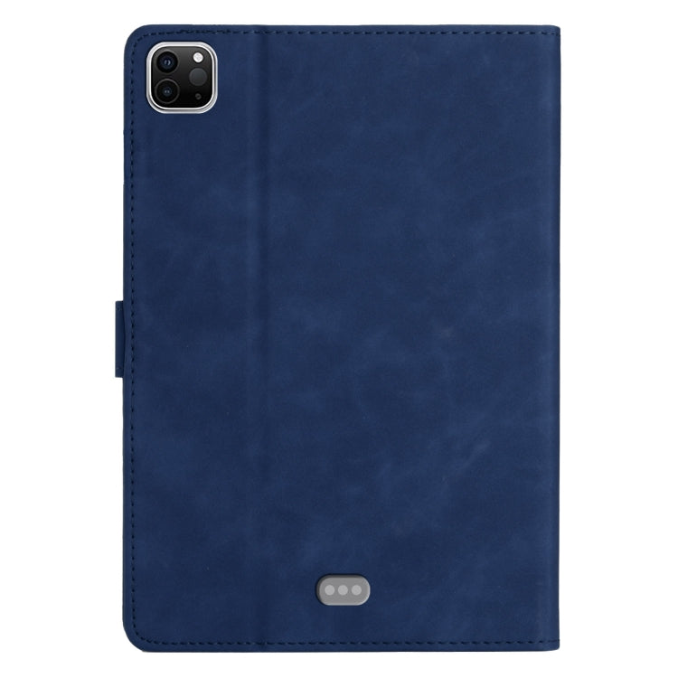 For iPad Pro 11 2024 Coconut Tree Embossed Smart Leather Tablet Case(Blue) - iPad Pro 11 2024 Cases by buy2fix | Online Shopping UK | buy2fix