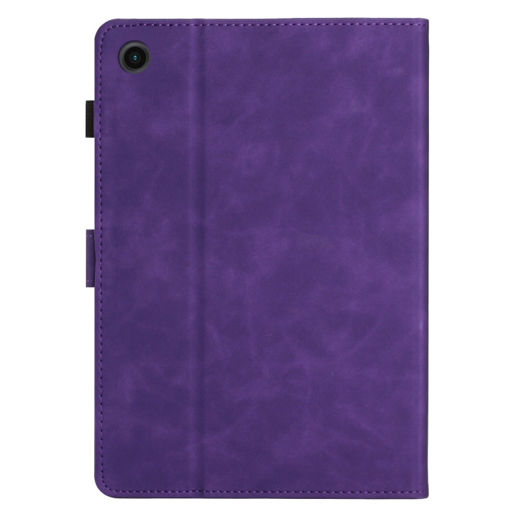 For Samsung Galaxy Tab A9+ X210/X216 Coconut Tree Embossed Smart Leather Tablet Case(Purple) - Galaxy Tab A9+ by buy2fix | Online Shopping UK | buy2fix