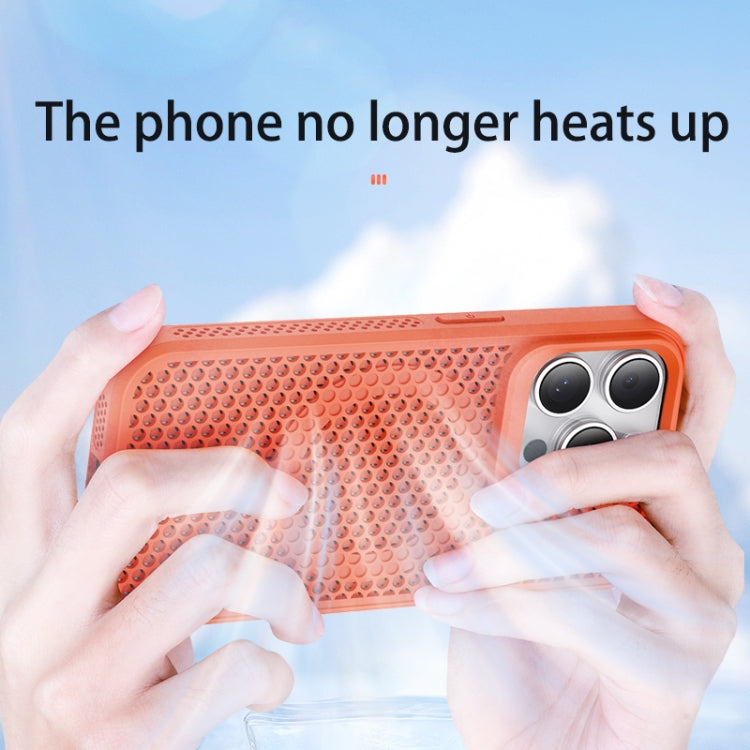 For iPhone 14 Pro Max MagSafe Magnetic Heat Dissipation Phone Case(Orange) - iPhone 14 Pro Max Cases by buy2fix | Online Shopping UK | buy2fix