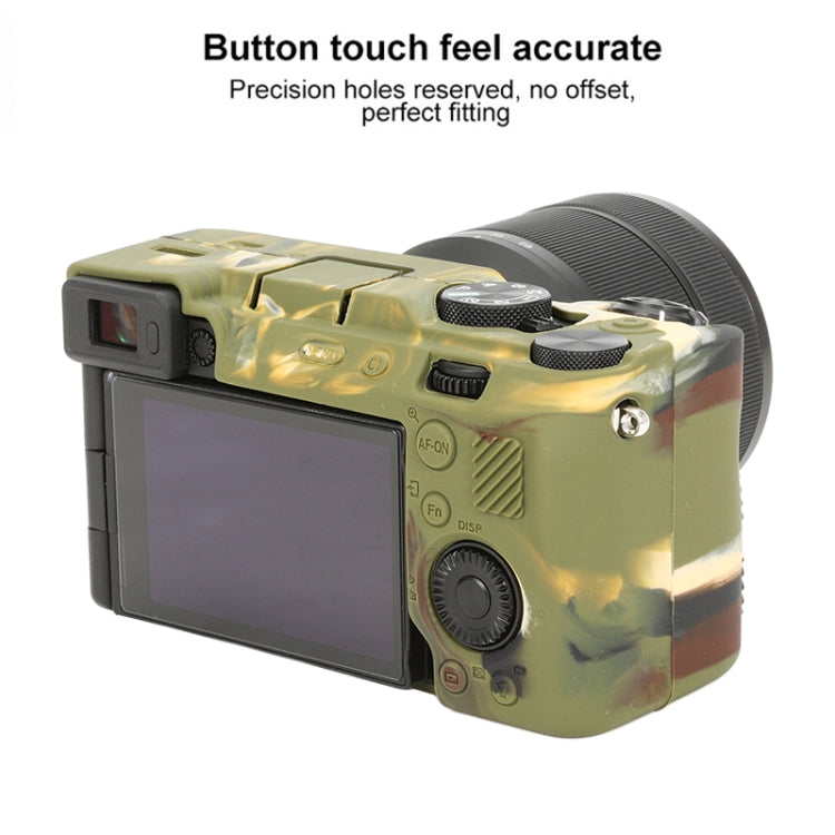 For Sony ILCE-7CM2 / A7C II / A7CR Glossy Soft Silicone Protective Case(Camouflage) - Protective Case by buy2fix | Online Shopping UK | buy2fix