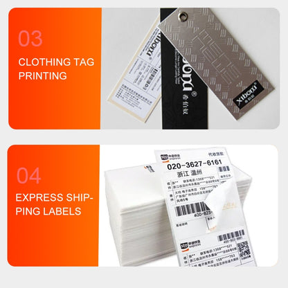 ZJ-9250 100x150mm USB Bluetooth Thermal Label Printer, Plug:US Plug(White) - Printer by buy2fix | Online Shopping UK | buy2fix