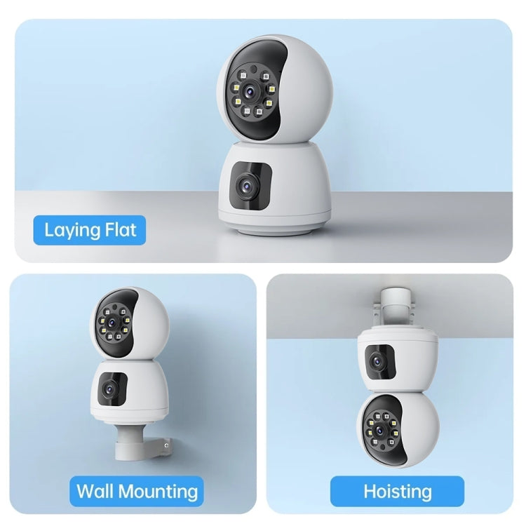 Y6203 4MP Zoom HD Indoor Waterproof Smart WiFi Camera, Specification:UK Plug(White) - Wireless Camera by buy2fix | Online Shopping UK | buy2fix