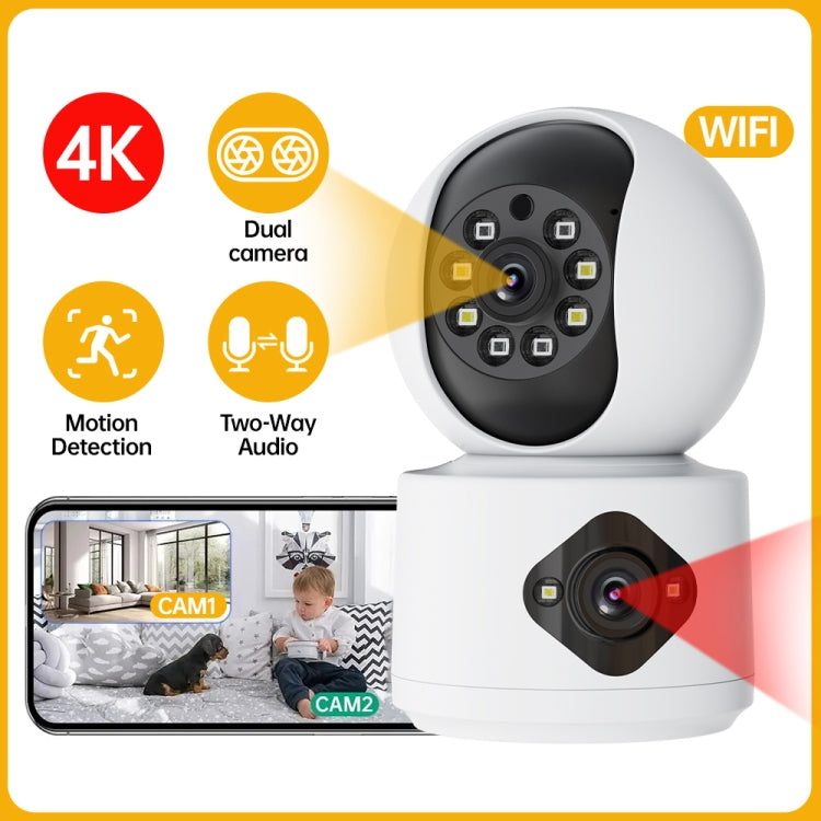 Y6204 4MP Zoom HD Indoor Waterproof Smart WiFi Camera, Specification:EU Plug(White) - Wireless Camera by buy2fix | Online Shopping UK | buy2fix