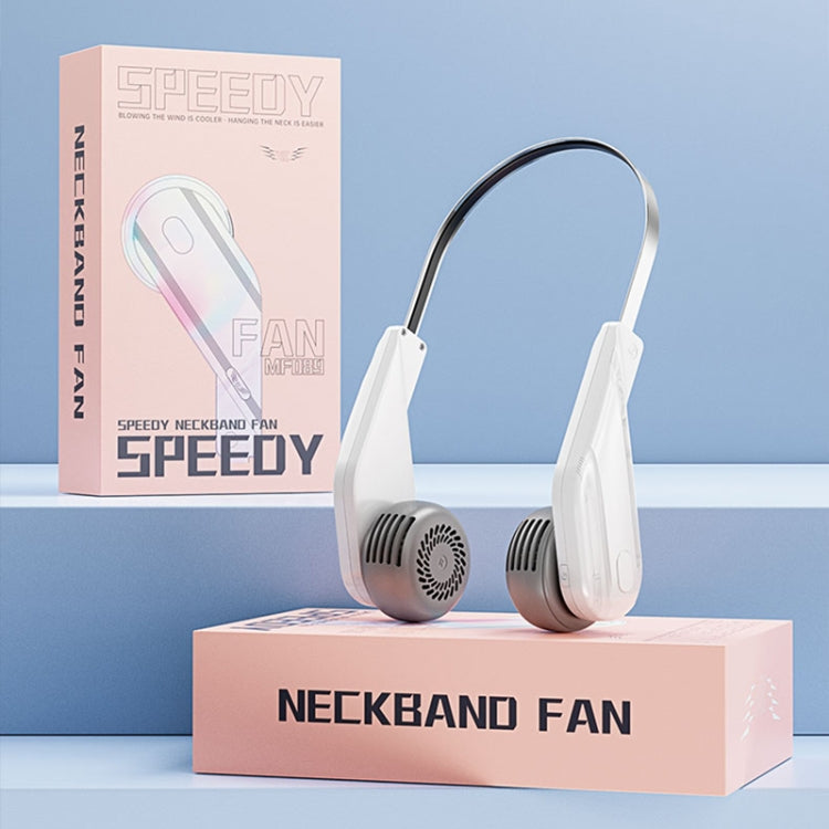MF089 Speedy Neck Band Electric Fan(Pink) - Electric Fans by buy2fix | Online Shopping UK | buy2fix