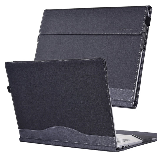 For Lenovo ThinkPad X1 Yoga Gen 6 Cloth Texture Laptop Leather Protective Case(Black) - Other by buy2fix | Online Shopping UK | buy2fix