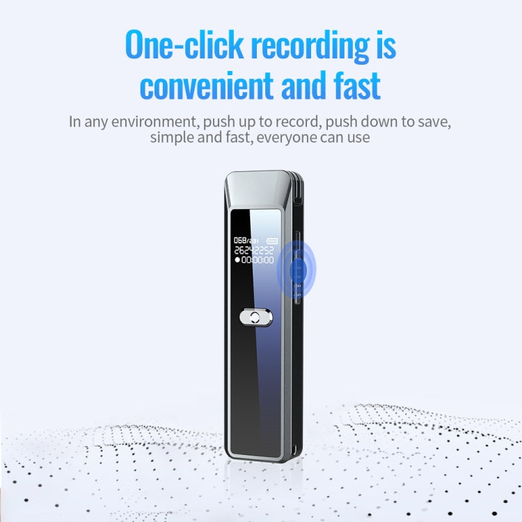 JNN Q7 Mini Portable Voice Recorder with OLED Screen, Memory:16GB(Metal Gray) - Recording Pen by JNN | Online Shopping UK | buy2fix