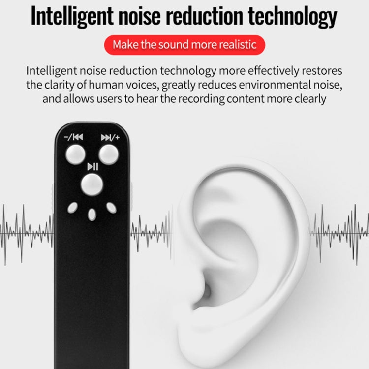 JNN J1 Mini Smart HD Noise Cancelling Voice Recorder, Memory:32GB(Black) - Recording Pen by JNN | Online Shopping UK | buy2fix