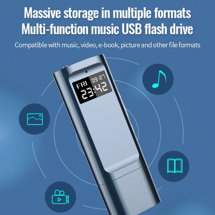 JNN X29 Multi-function USB Flash Drive Voice Recorder, Memory:16GB(Blue) - U-Disk Recorder by JNN | Online Shopping UK | buy2fix