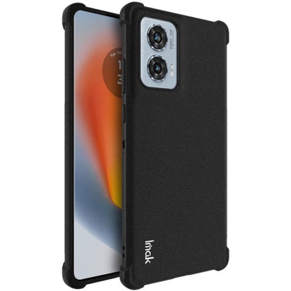 For Motorola Edge 50 Fusion 5G imak Shockproof Airbag TPU Phone Case(Matte Black) - Motorola Cases by imak | Online Shopping UK | buy2fix