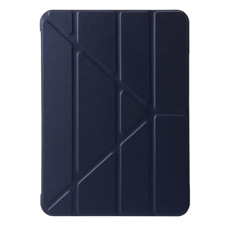 For iPad Air 11 2024 TPU Deformation Flip Leather Tablet Case with Holder(Dark Blue) - iPad Air 11 2024 Cases by buy2fix | Online Shopping UK | buy2fix