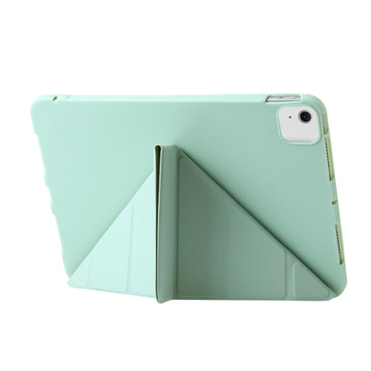 For iPad Air 11 2024 TPU Deformation Flip Leather Tablet Case with Holder(Mint Green) - iPad Air 11 2024 Cases by buy2fix | Online Shopping UK | buy2fix