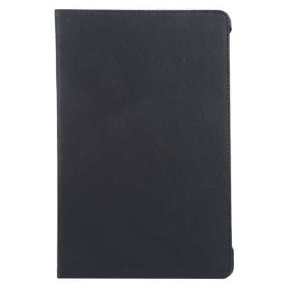 For iPad Pro 13 2024 360 Degree Rotation Litchi Texture Leather Tablet Case with Holder(Black) - iPad Pro 13 2024 Cases by buy2fix | Online Shopping UK | buy2fix