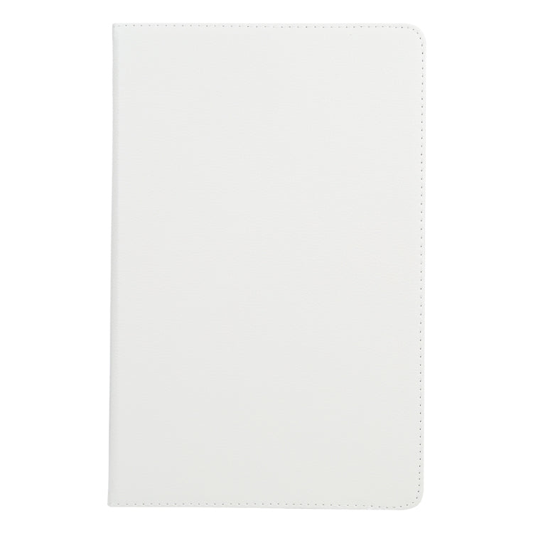 For iPad Air 13 2024 360 Degree Rotation Litchi Texture Leather Tablet Case with Holder(White) - iPad Air 13 2024 Cases by buy2fix | Online Shopping UK | buy2fix