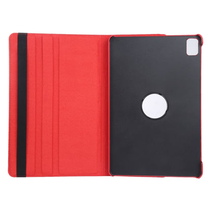 For iPad Air 11 2024 360 Degree Rotation Litchi Texture Leather Tablet Case with Holder(Red) - iPad Air 11 2024 Cases by buy2fix | Online Shopping UK | buy2fix