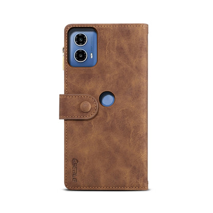 For Motorola Moto G04 / G24 ESEBLE Retro Frosted RFID Leather Phone Case(Brown) - Motorola Cases by ESEBLE | Online Shopping UK | buy2fix