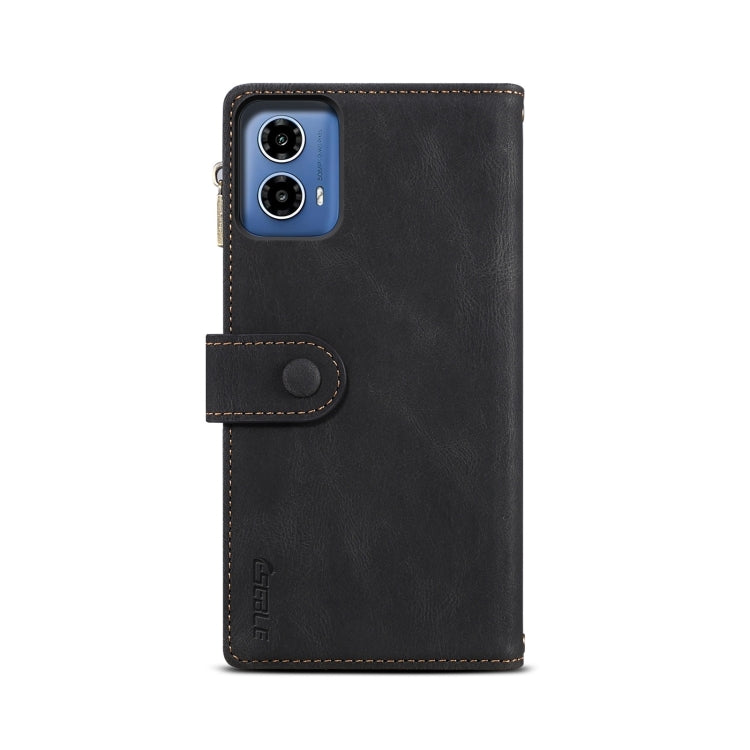 For Motorola Moto G85 ESEBLE Retro Frosted RFID Leather Phone Case(Black) - Motorola Cases by ESEBLE | Online Shopping UK | buy2fix