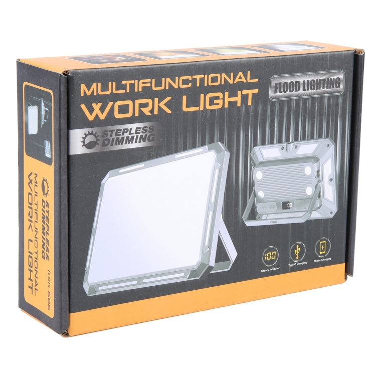 KXK-686 Multifunctional Work Light Portable Floodlight(Metal Silver) - Floodlights by buy2fix | Online Shopping UK | buy2fix