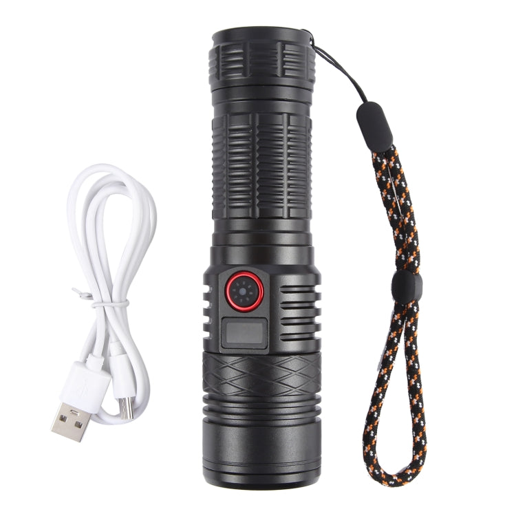 816 20W Spotlight 2000LM Telescopic Zoom LED Flashlight(Black) - LED Flashlight by buy2fix | Online Shopping UK | buy2fix