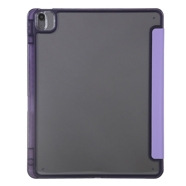 For iPad Air 11 2025 / 2024 Clear Acrylic Deformation Leather Tablet Case(Purple) - iPad Air 11 2025 / 2024 Cases by buy2fix | Online Shopping UK | buy2fix