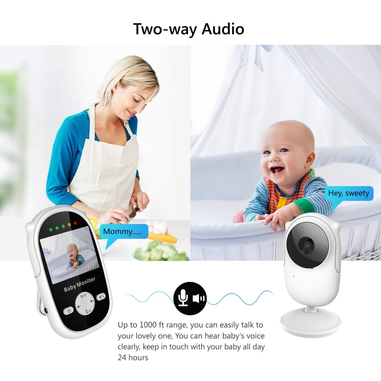 SM25 2.4 inch LCD Screen Baby Monitor Care Camera(EU Plug) - Baby Monitor by buy2fix | Online Shopping UK | buy2fix