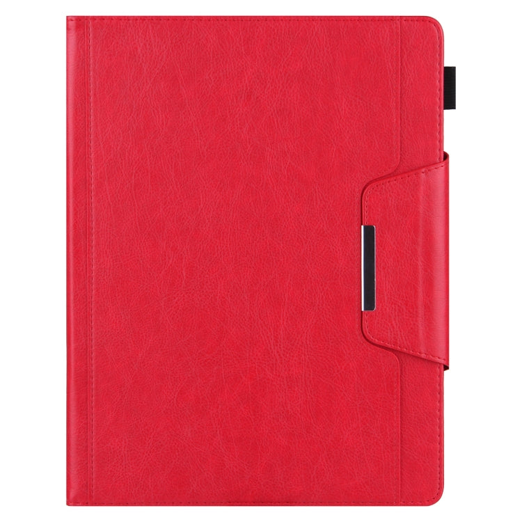 For iPad Pro 13 2024 Solid Color Metal Buckle Leather Smart Tablet Case(Red) - iPad Pro 13 2024 Cases by buy2fix | Online Shopping UK | buy2fix