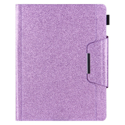 For iPad Pro 13 2024 Glitter Metal Buckle Leather Smart Tablet Case(Purple) - iPad Pro 13 2024 Cases by buy2fix | Online Shopping UK | buy2fix