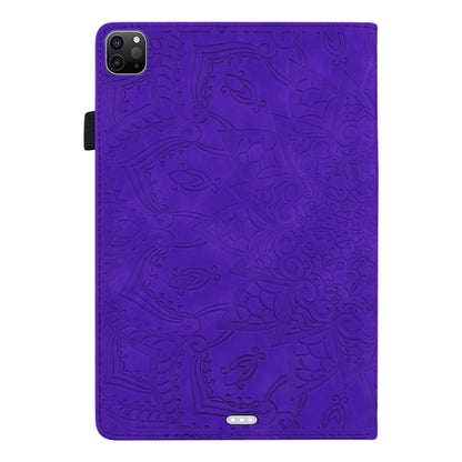 For iPad Pro 13 2024 Calf Texture Embossed Leather Tablet Case(Purple) - iPad Pro 13 2024 Cases by buy2fix | Online Shopping UK | buy2fix