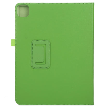 For iPad Pro 11 2024 Litchi Texture Solid Color Leather Tablet Case(Green) - iPad Pro 11 2024 Cases by buy2fix | Online Shopping UK | buy2fix