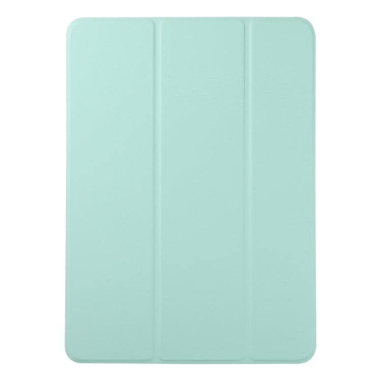 For iPad Air 11 2024 Double-sided Clip Non-buckle Magnetic PU Smart Tablet Case(Light Green) - iPad Air 11 2024 Cases by buy2fix | Online Shopping UK | buy2fix